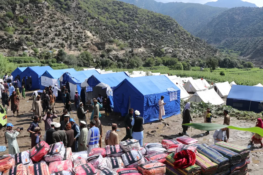 KUNAR EARTHQUAKE UPDATE – Medical aid encampment, Cure Hospital