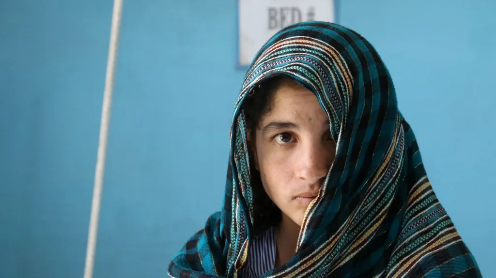 Young Afghan woman who received fistula surgery at Be Team International's Cure Hospital in Kabul, Afghanistan